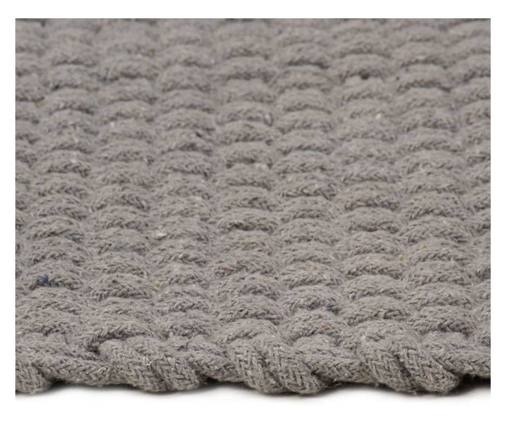 Preproga pravokotna, siva, 200x300 cm, bombaž - 3