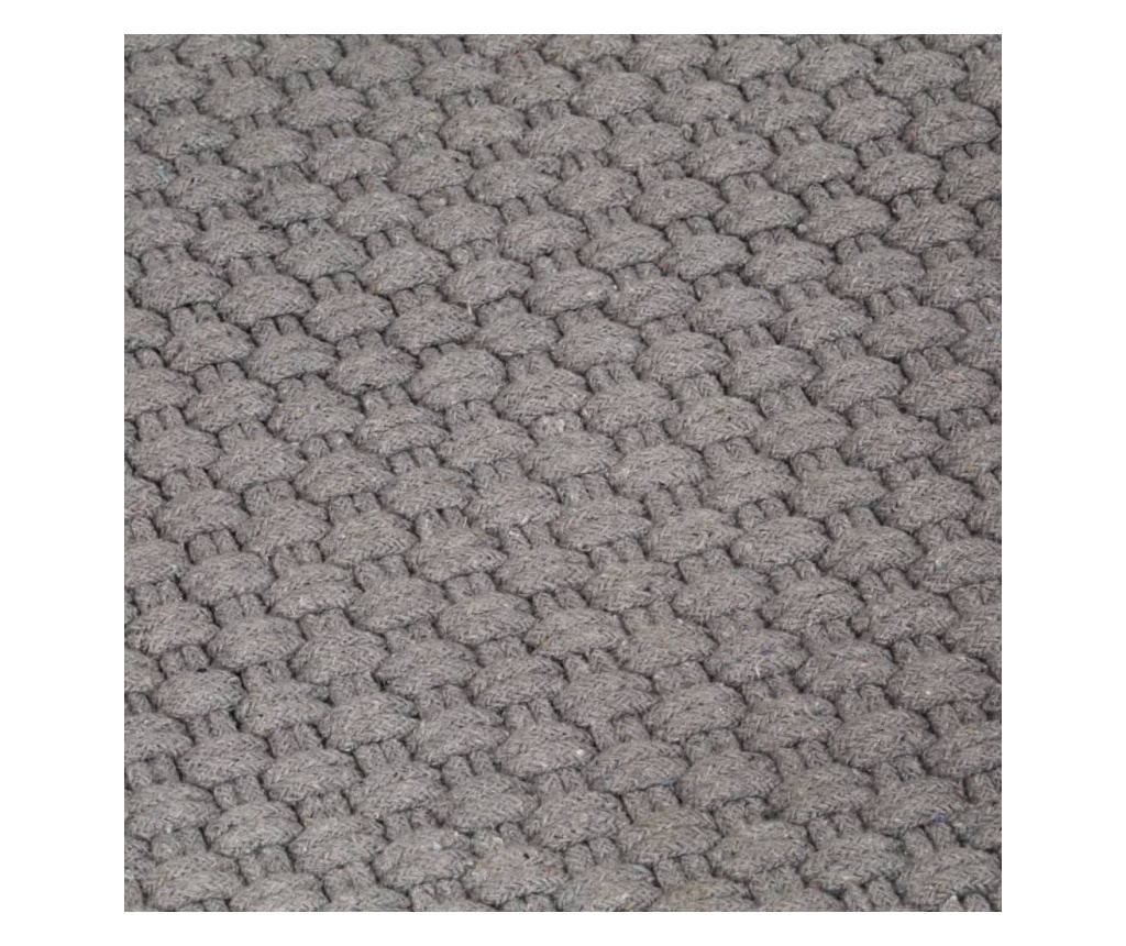 Preproga pravokotna, siva, 200x300 cm, bombaž - 5