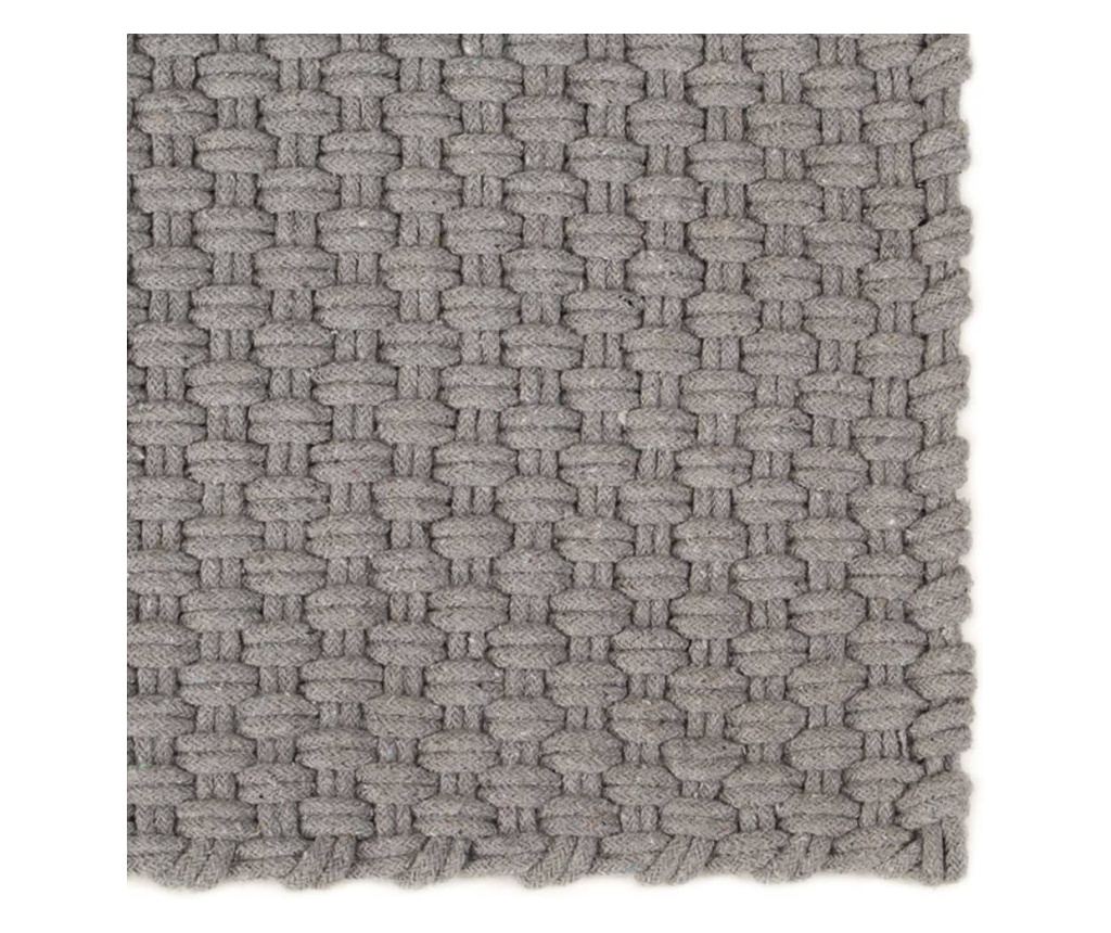 Pravokotna preproga, siva, 180x250 cm, bombaž - 2