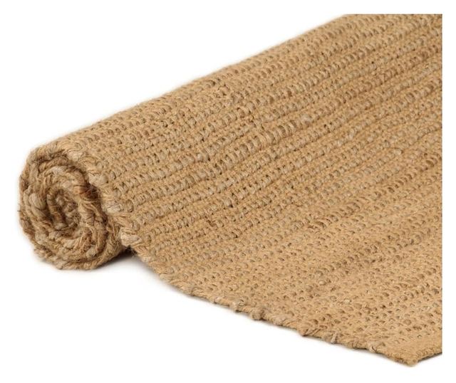 Preprosto pravokotna preproga, naravna, 120x180 cm, juta