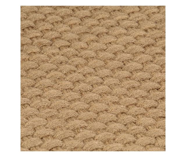 Pravokotna preproga iz jute, naravna, 120x180 cm