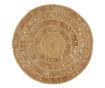 Prepletena preproga, 120 cm, juta, okrogla thumbnail 1
