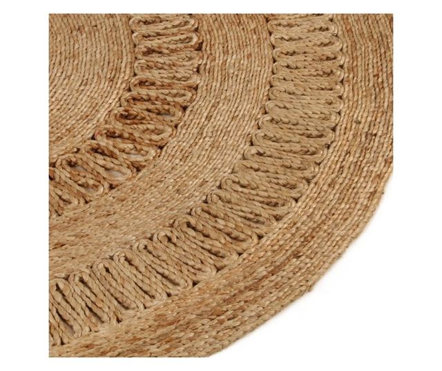Prepletena preproga, 150 cm, juta, okrogla