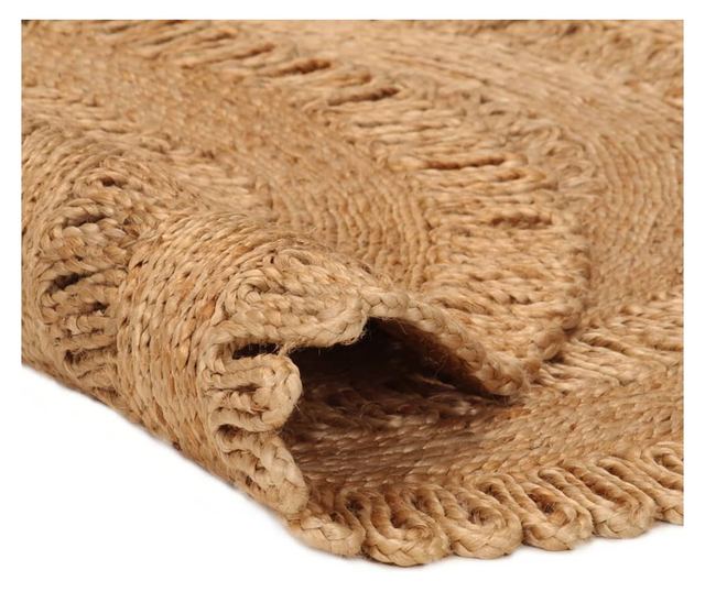 Prepletena preproga, 150 cm, juta, okrogla