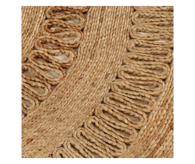 Prepletena preproga, 150 cm, juta, okrogla