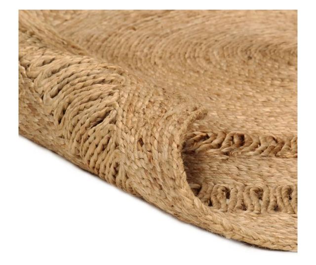 Prepletena preproga, 180 cm, juta, okrogla