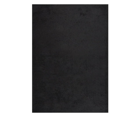 fekete hosszú szálú bozontos szőnyeg 140 x 200 cm