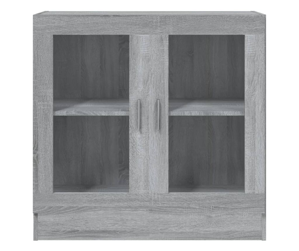 Βιτρίνα, sonoma γκρι, 82,5x30,5x80 εκ., ξύλο κατεργασμένης ξυλείας - 3