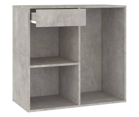Козметичен шкаф, бетонно сив, 80x40x75 см, инженерно дърво