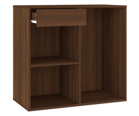 Козметичен шкаф, кафяв дъб, 80x40x75 см, инженерно дърво