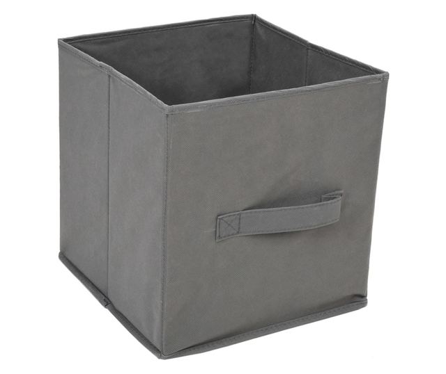 Trolszekrny 3 textilfikkal, szrke 34x34x101 cm acl