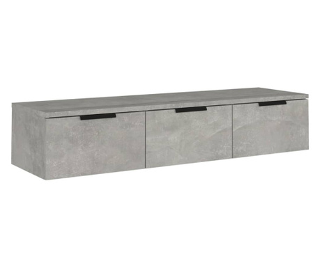 Stenska omarica betonsko siva 102x30x20 cm konstruiran les