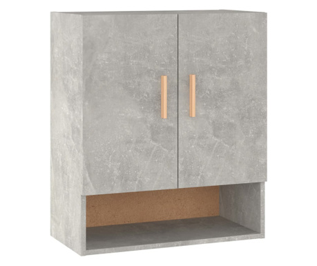 Dulap de perete, gri beton, 60x31x70 cm, lemn compozit
