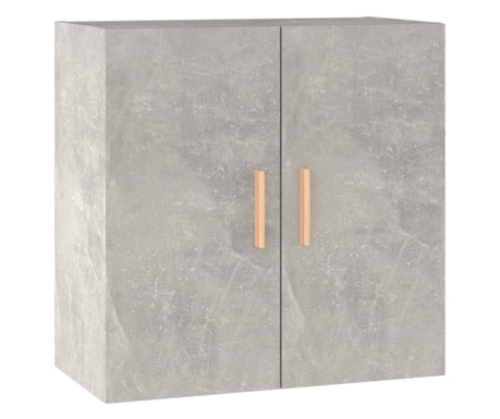 betonszürke szerelt fa faliszekrény 60 x 30 x 60 cm
