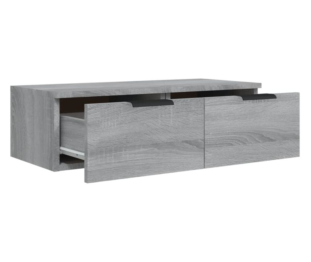 Επιτοίχια Ντουλάπια, 2 τεμ., Sonoma Grey, 68x30x20 εκ., Ξύλο - 7