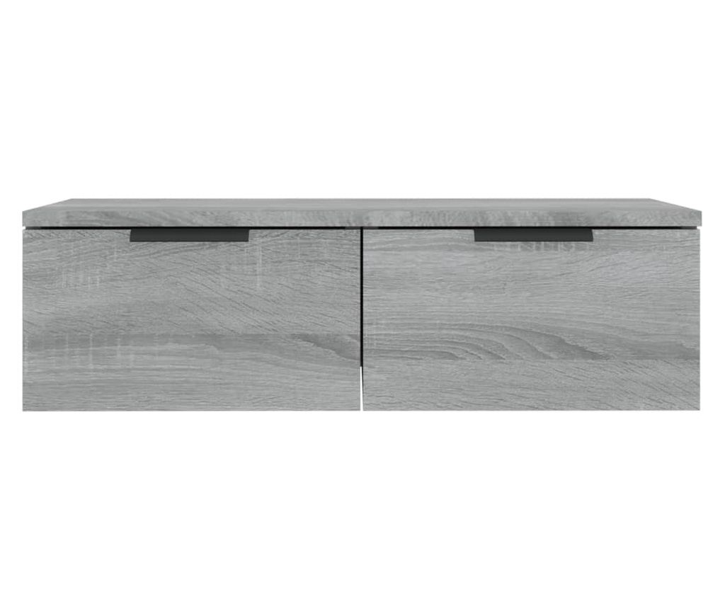 Επιτοίχια Ντουλάπια, 2 τεμ., Sonoma Grey, 68x30x20 εκ., Ξύλο - 8