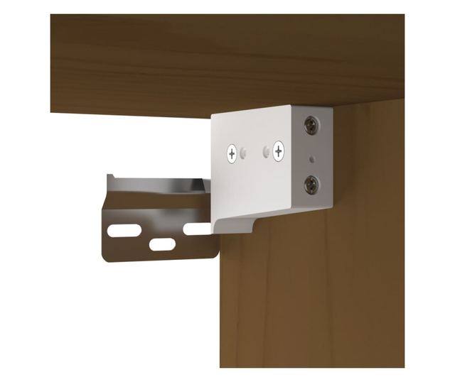 Omara, medena rjava, 60x30x35 cm, masivno borovo leso