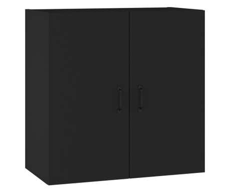 Стенен шкаф, черен, 60x31x60 см, инженерно дърво