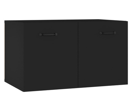fekete szerelt fa faliszekrény 60 x 36,5 x 35 cm