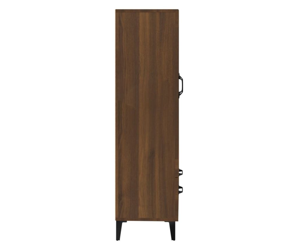 Visoka omara, rjav hrast, 70x31x115 cm, Konstrukcijski les - 23