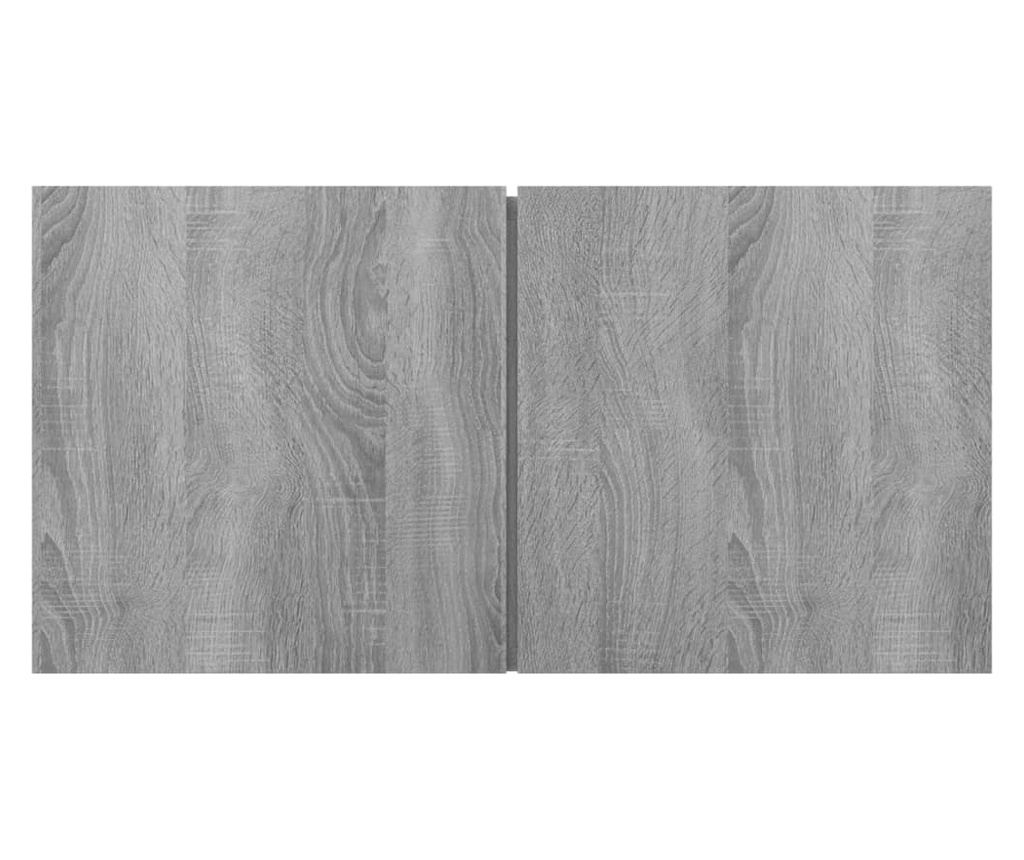 3 db Sonoma szürke falra szerelhető TV szekrény 60x30x30 cm forgácslap - 5