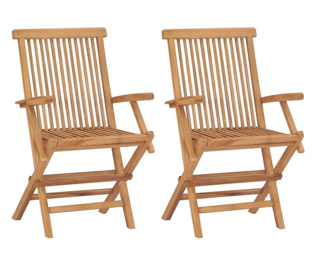 Vrtni namještaj, 3 dijela, masivno tikovo drvo