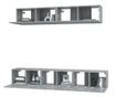 Set dulapuri TV, 5 piese, gri sonoma, lemn prelucrat