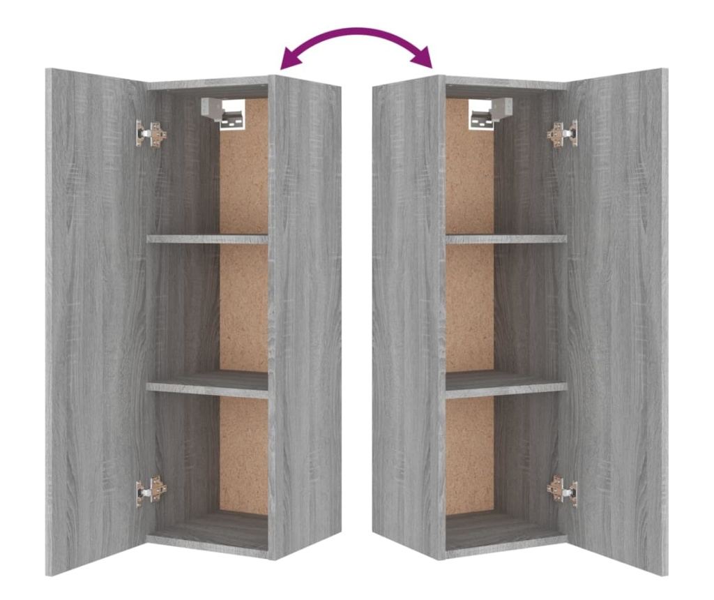 Zestaw szafek RTV, 8 elementów, Drewno Sonoma, Płyta wiórowa - 8