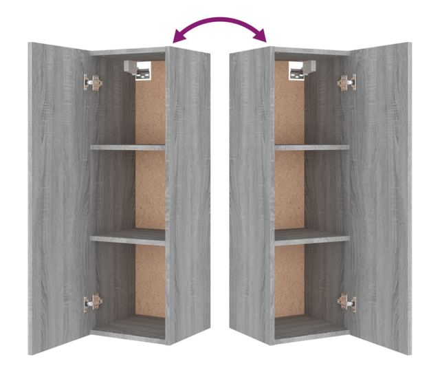 ТВ шкаф комплект, 8 части, Сонома дъб, Инженерна дървесина