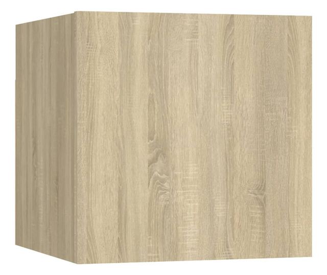 Set dulap TV, 6 piese, stejar sonoma, lemn prelucrat