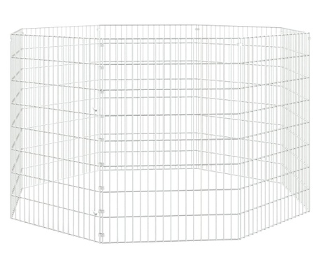 Kavez za zečeve s 8 panela 54 x 80 cm od pocinčanog željeza