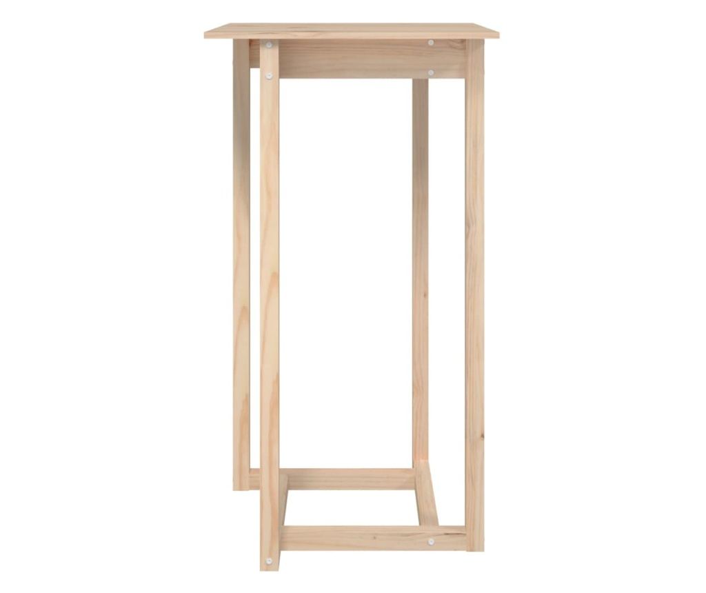 Barska miza, 60x60x110 cm, masivni bor - 3