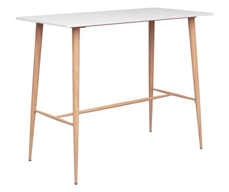 Barski stol bijeli 120 x 60 x 105 cm 