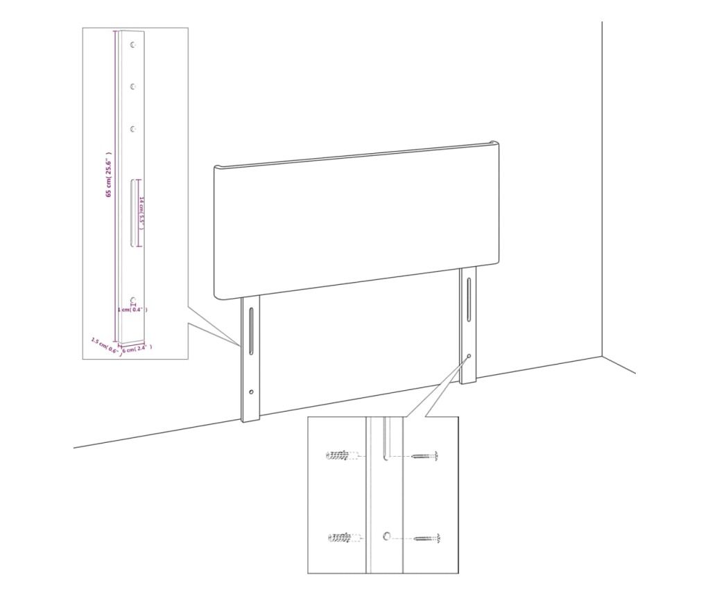 Box spring krevet s madracom, krem, 80x200 cm, tekstil - 10
