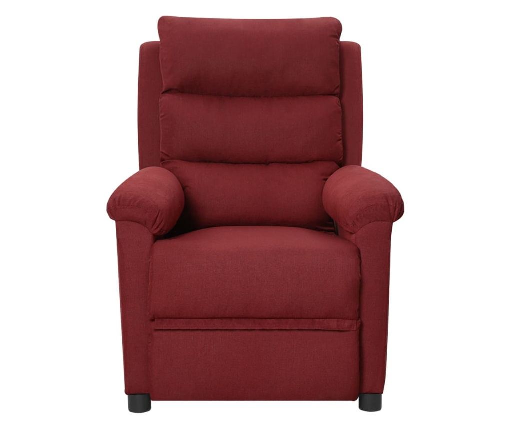 Elektryczny fotel masujący, wino czerwone, materiał tekstylny - 3