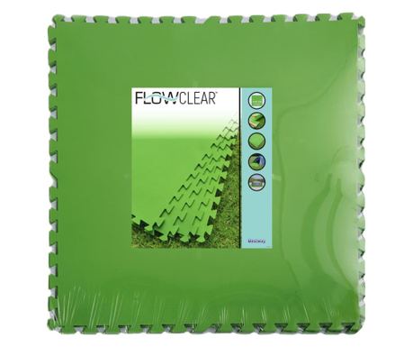 Flowclear podne obloge 9 kom zelene 5,47 m² 