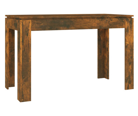 füstös tölgy színű szerelt fa étkezőasztal 120 x 60 x 76 cm