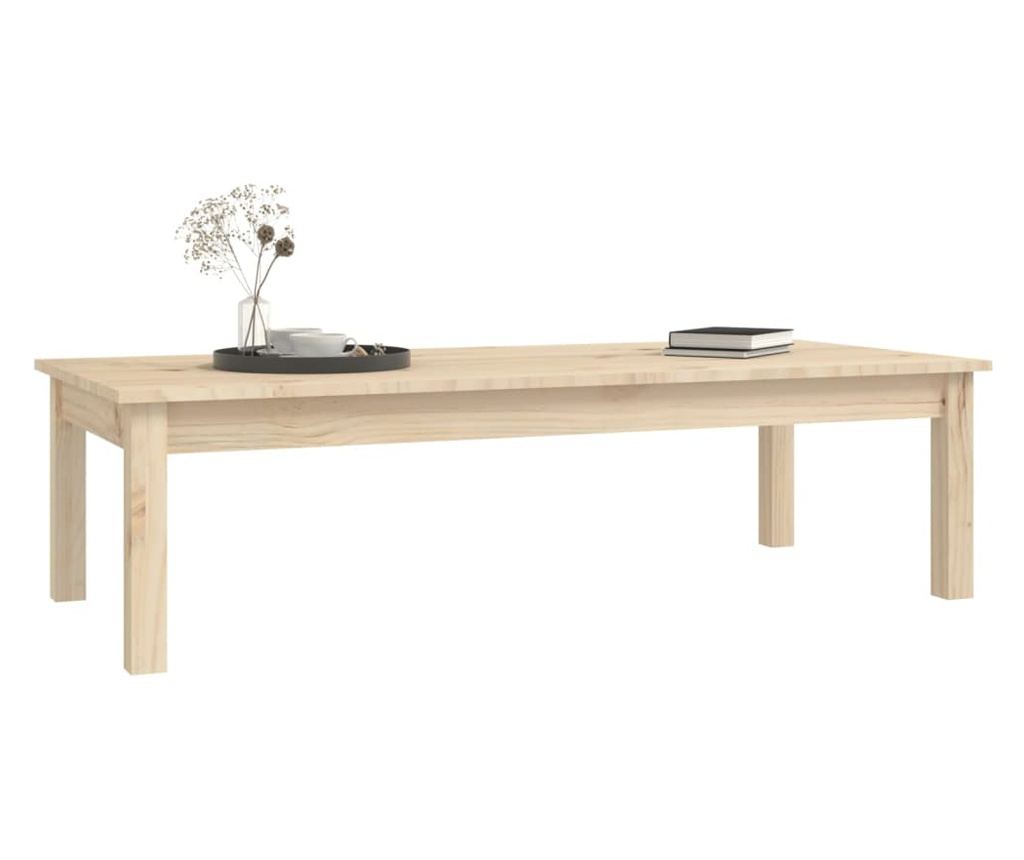 Маса за кафе, 110x50x30 см, масив бор - 6