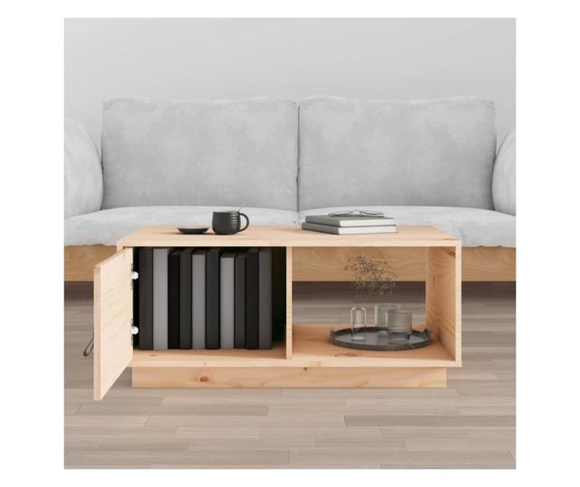 Mizica za kavo, 80x50x35,5 cm, masivno borovo leso