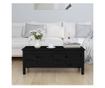 Kavni mizici, črna, 100x50x40 cm, masivna borovina thumbnail 1