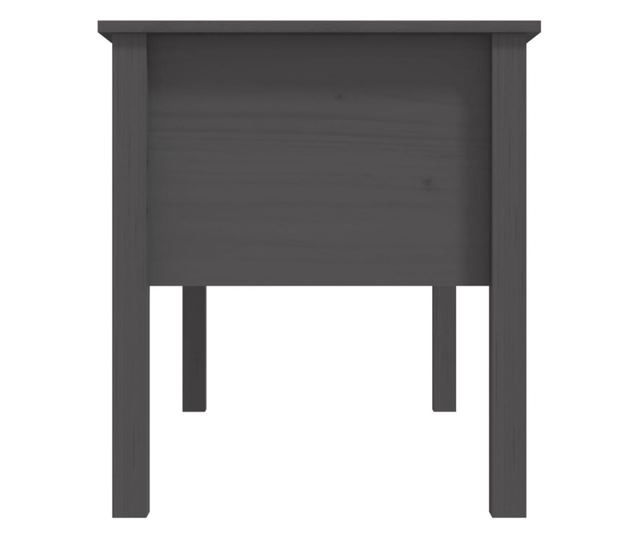 Măsuță de cafea, gri, 102x49x55 cm, lemn masiv de pin