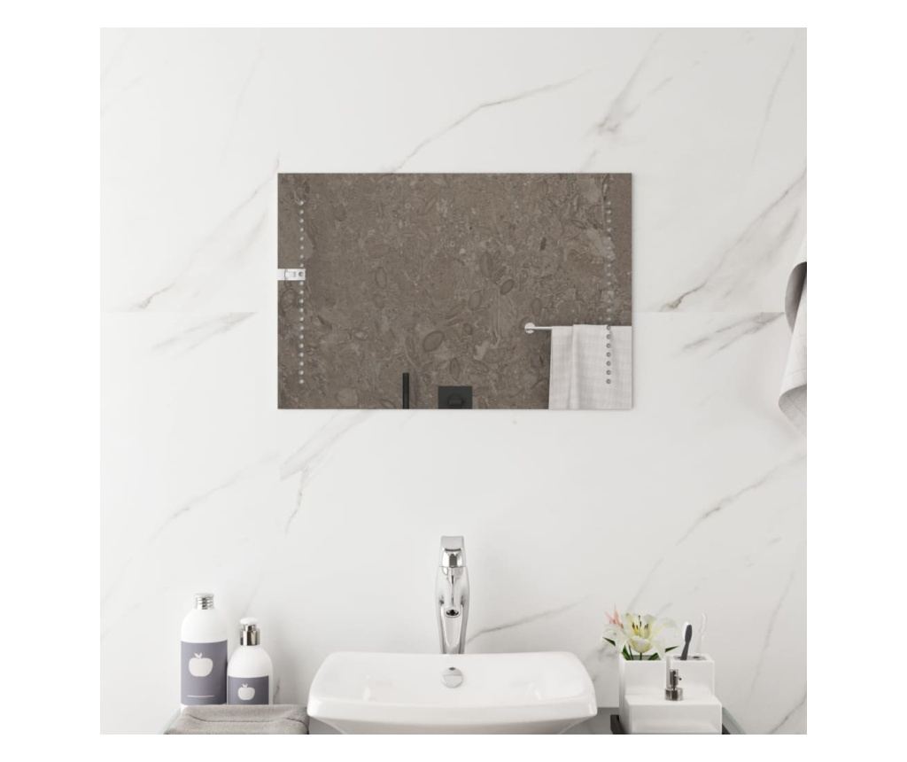 LED огледало за баня, 60x40 см - 3