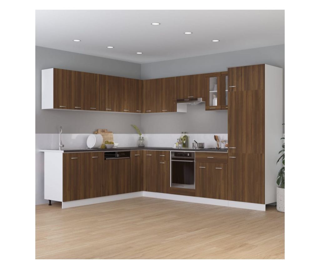 Ντουλάπι κουζίνας δρυς καφέ 75,5x75,5x80,5 εκ. σύνθετο ξύλο - 3