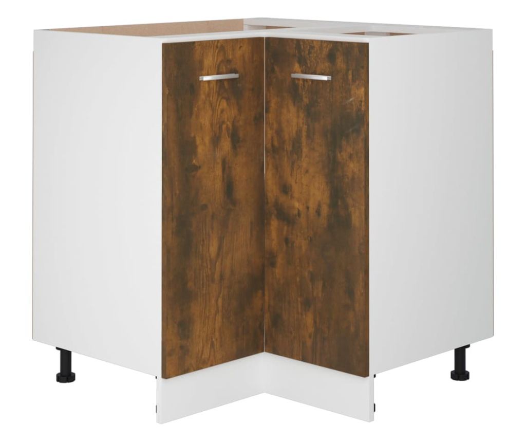 Ντουλάπι κουζίνας, καπνιστή δρυς, 75,5x75,5x80,5 εκ., ξύλο - 2