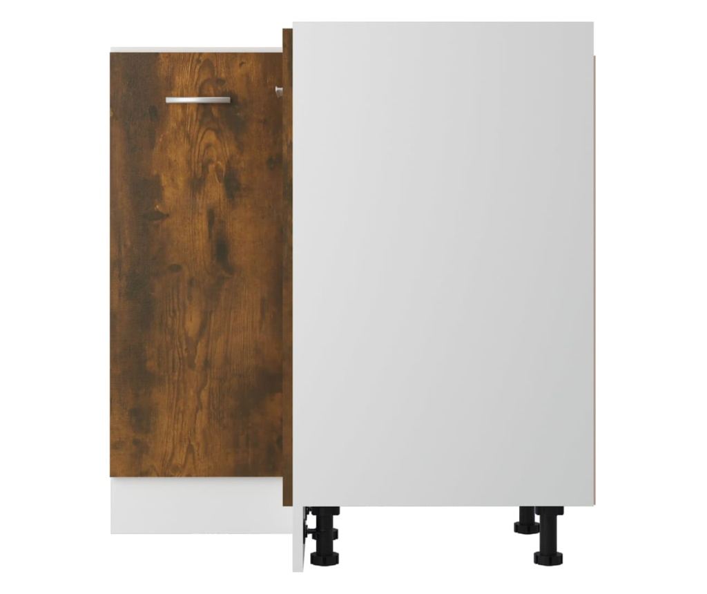 Ντουλάπι κουζίνας, καπνιστή δρυς, 75,5x75,5x80,5 εκ., ξύλο - 6
