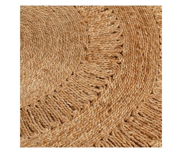 Prepletena preproga, 180 cm, juta, okrogla