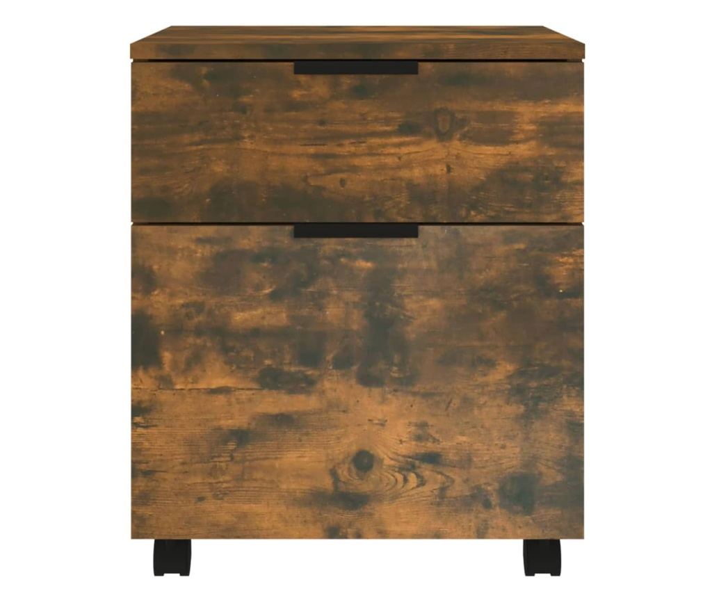 Mobilni ormarić za spise boja hrasta 45 x 38 x 54 cm drveni - 5