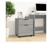 Fișet mobil cu roți, gri sonoma, 45x38x54 cm, lemn prelucrat