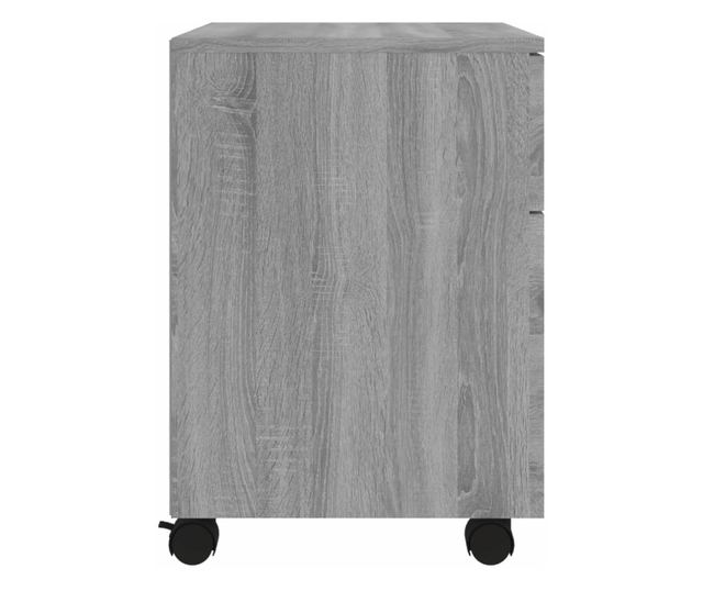 Fișet mobil cu roți, gri sonoma, 45x38x54 cm, lemn prelucrat