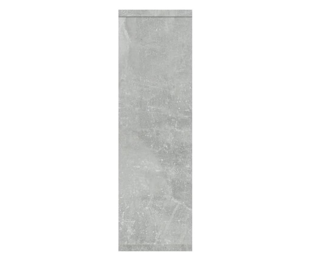 Ράφι Τοίχου, Γκρι Μπετόν, 85x16x52.5 εκ., Επεξεργασμένη Ξυλεία - 6